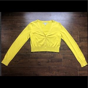 Long Sleeve Yellow Cardigan